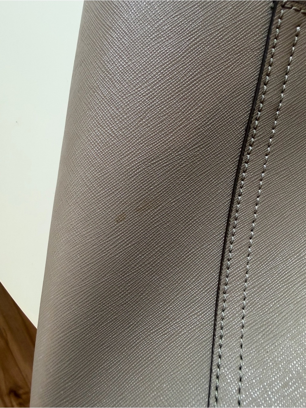 Tory Burch Taupe Leather Tote Bag - Picture 10 of 13